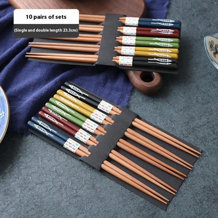 Premium Chestnut Chopsticks  – Household Dining Essential