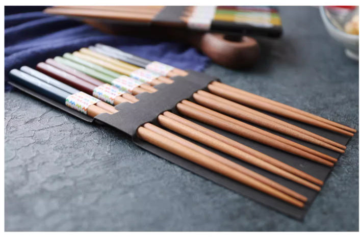 Premium Chestnut Chopsticks  – Household Dining Essential